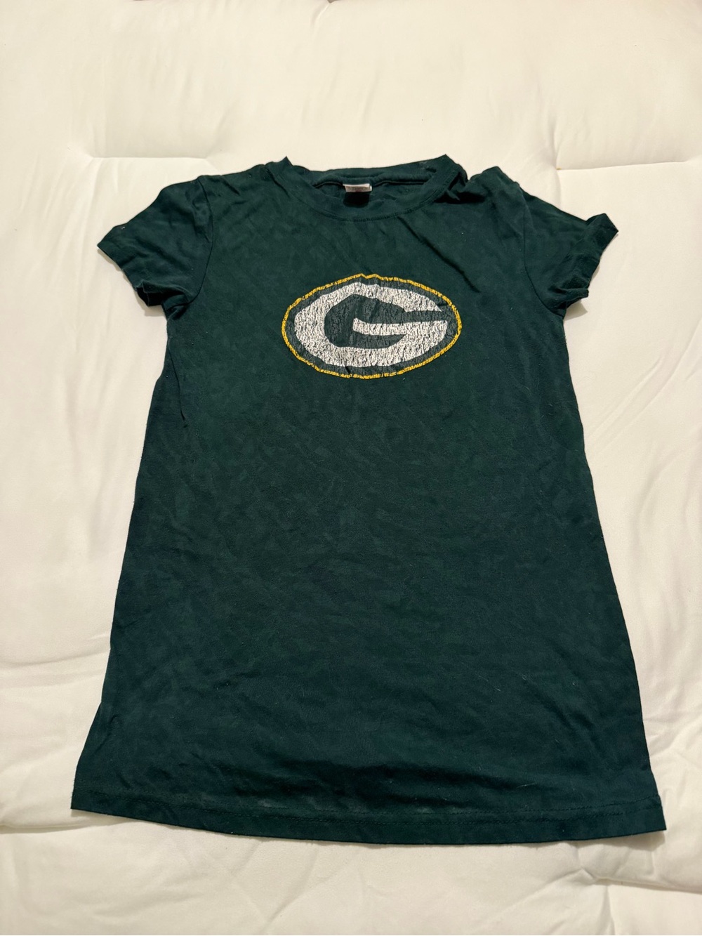 NFL Green Bay Packers Dark Green Short Sleeve Tee with Logo